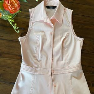 Light Pink Dress Short Sleeveless